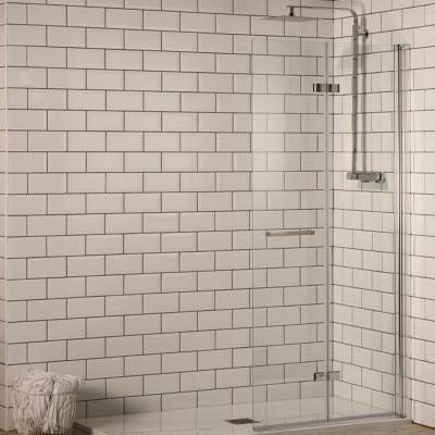 Hinged 2 Fold Walk-In Shower Panel