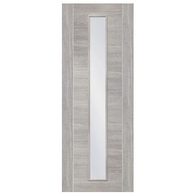 White Grey Forli Internal Laminate Clear Glass Door