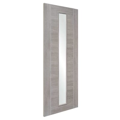 White Grey Forli Internal Laminate Clear Glass Door