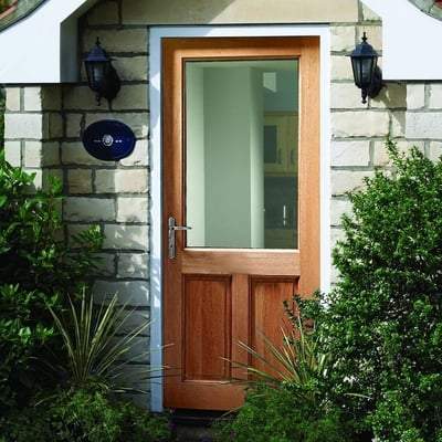 2XG Hardwood M&T 1 Unglazed Light Panel External Door - 2032mm x 813mm