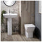Piccolo Back to Wall Cloakroom Suite