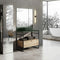 Indus Freestanding Vanity Frame with 1 Drawer Incl Worktop and Forest Green Basin - All Sizes