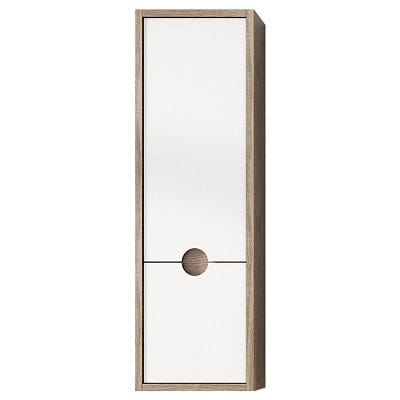Kompass Tall Unit Oak/White - 300 x 250 x 960mm