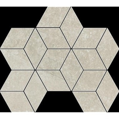 Fashion Stone Beige Rhomboid Mosaic Tile (Lappato Finish) (10 per Box)