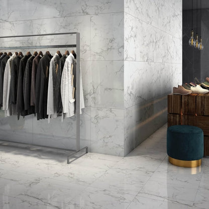 Tech-Marble White Venato (Honed Finish) - All Sizes