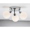 Geo Round Frosted Glass Triple Spotlight