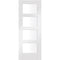 Shaker 4 Light Internal White Primed Door with Clear Glass