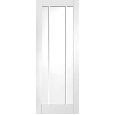 Worcester Internal White Primed Fire Door with Clear Glass - 1981 x 838 x 44mm