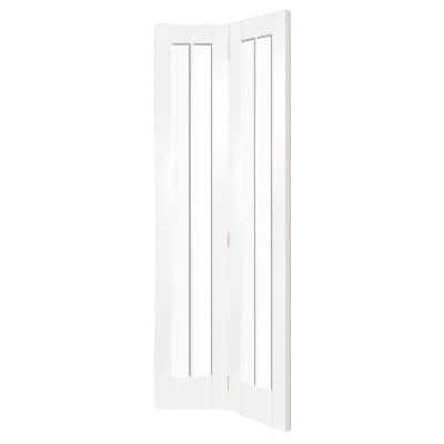 Worcester Internal White Primed Bi-Fold Door with Clear Glass - 1936 x 379.5 x 35mm