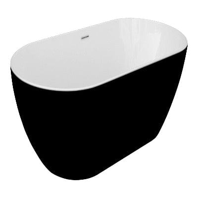 Summit Graphite Black Luxury Freestanding Double Ended Bath - 1680mm x 800mm