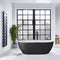 Summit Graphite Black Luxury Freestanding Double Ended Bath - 1680mm x 800mm