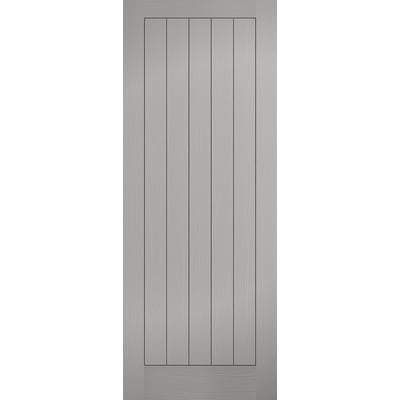 Moulded Textured Vertical Grey Pre-Finished 5 Panel Interior Door - 1981mm x 686mm