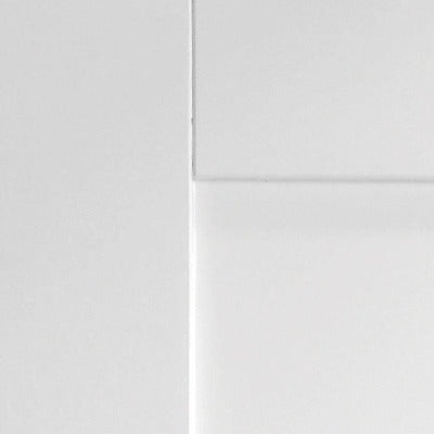 Pattern 10 White Primed Internal Rebated Door Pair with Clear Glass - All Sizes
