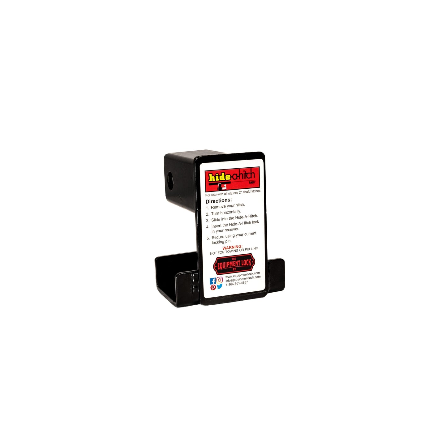 Hide-A-Hitch Trailer Hitch Lock Under Bumper Security And Shin Protection For All Vehicles