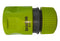 Female Hose Connector With Stop, 1/2" or 5/8" Hose, Lime