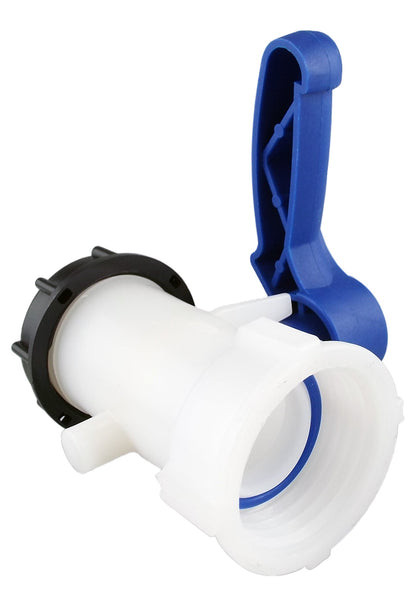IBC 2” S60X6 Valve with IBC S60X6 – 1.5” Camlock Fitting and 1.5” Type D Camlock