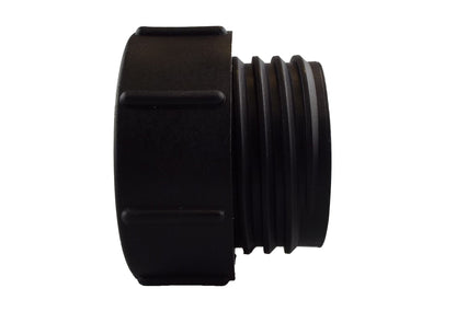 IBC 2” BSPF – S60X6 Cap with S60X6 – ½” BSPF Cap and Lever Tap ½” Barb