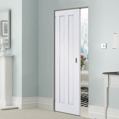 Idaho White Primed 3 Panel Interior Door - 1981mm x 686mm