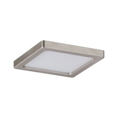 Areo Square LED Recessed Panel 80x80mm Warm White - Nickel
