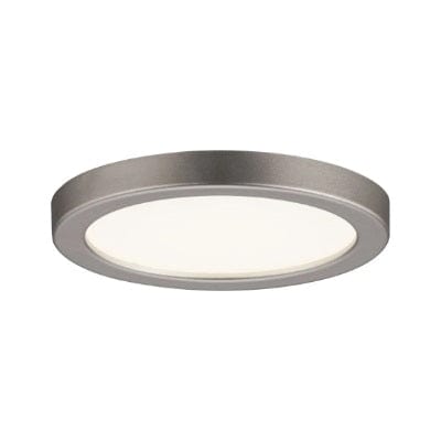 Areo Round LED Recessed Panel 80mm Warm White - Nickel