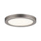 Areo Round LED Recessed Panel 80mm Warm White - Nickel