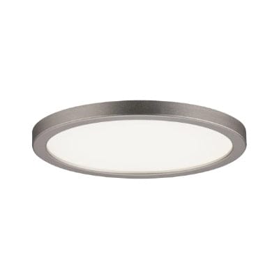 Areo Round LED Recessed Panel 120mm Warm White - Nickel