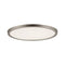 Areo Round LED Recessed Panel 180mm Warm White Dimmable - Nickel