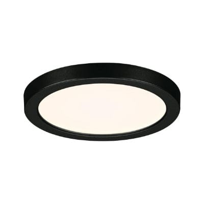 Areo VariFit Round LED Recessed Panel 175mm Warm White - Black