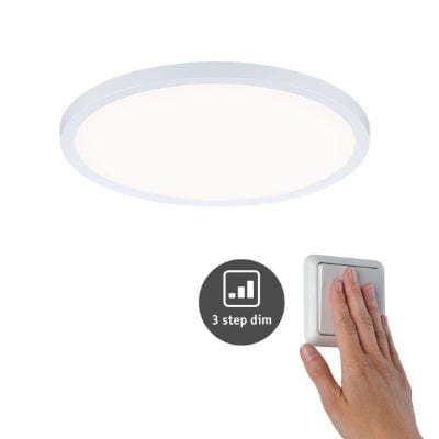 Areo VariFit Round LED Recessed Panel 230mm Neutral White - White