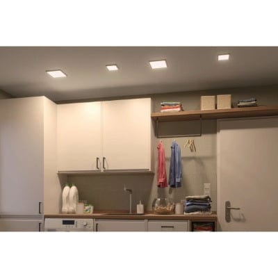 Areo VariFit Square LED Recessed Panel 118x118mm Neutral White - White