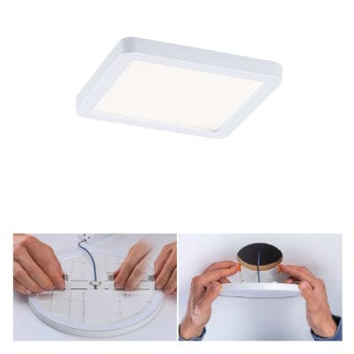 Areo VariFit Square LED Recessed Panel 118x118mm Neutral White - White