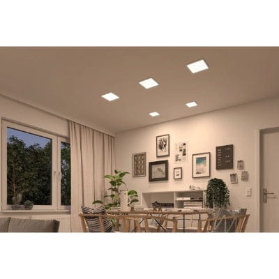 Areo VariFit Square LED Recessed Panel 175x175mm 3 Step Dim To Warm - Chrome