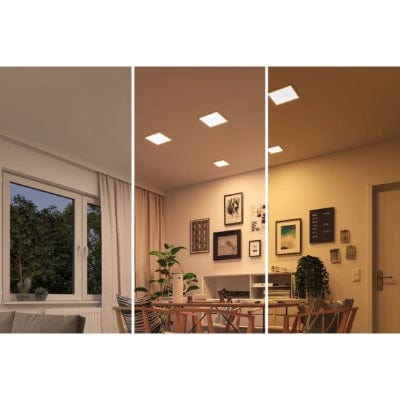 Areo VariFit Square LED Recessed Panel 230x230mm 3 Step Dim To Warm - White