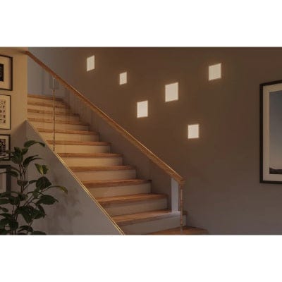 Areo VariFit Square LED Recessed Panel 230x230mm Warm White - White