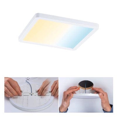 Areo VariFit Square LED Recessed Panel Smart Home Zigbee 175x175mm Tunable White - White