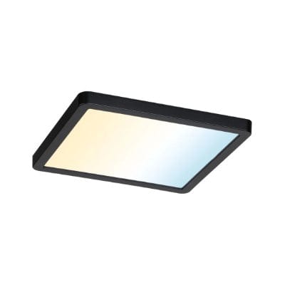 Areo VariFit Square LED Recessed Panel Smart Home Zigbee 230x230mm Tunable White - Black