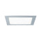 Square LED Recessed Panel IP44 220x220mm Neutral White - Chrome