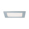 Square LED Recessed Panel IP44 165x165mm Warm White - Chrome