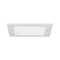 Square LED Recessed Panel IP44 165x165mm Warm White - White