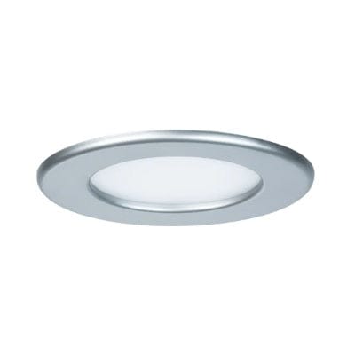 Round LED Recessed Panel IP44 115mm Neutral White - Chrome