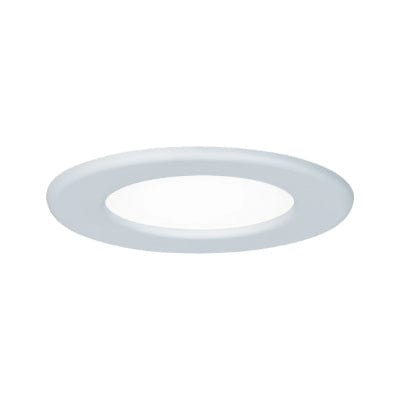 Round LED Recessed Panel IP44 115mm Neutral White - White