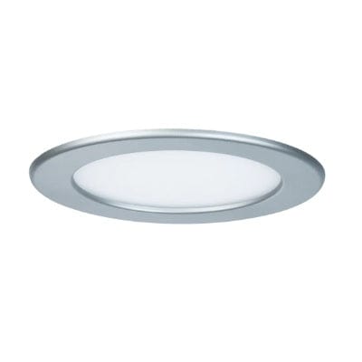 Round LED Recessed Panel IP44 170mm Neutral White - Chrome