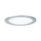 Round LED Recessed Panel IP44 220mm Neutral White - Chrome