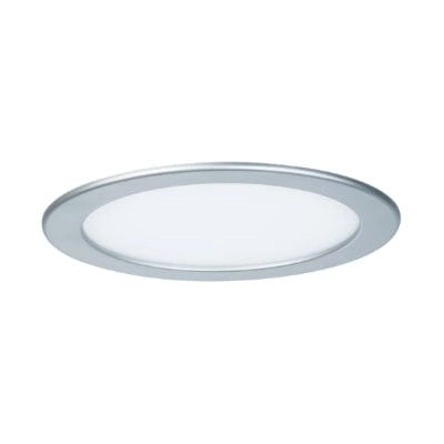 Round LED Recessed Panel IP44 170mm Warm White - Chrome