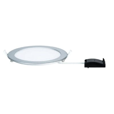 Round LED Recessed Panel IP44 170mm Warm White - White