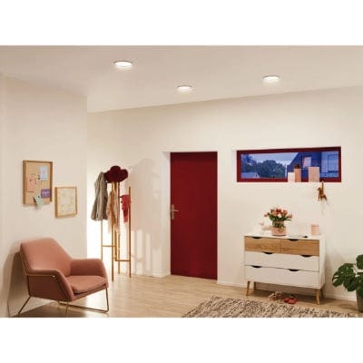 Round LED Recessed Panel Cover-it Promo 165mm Warm White - White