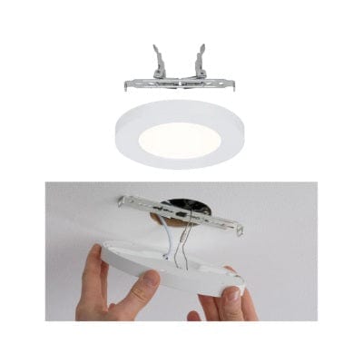 Round LED Recessed Panel Cover-it Promo 165mm Warm White - White