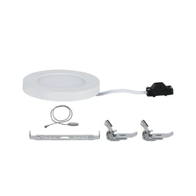 Round LED Recessed Panel Cover-it Promo 116mm Warm White - White