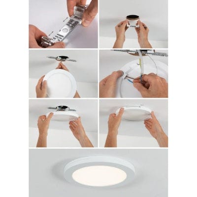 Round LED Recessed Panel 2in1 Cover-it 330mm Neutral White - White Without Motion Sensor