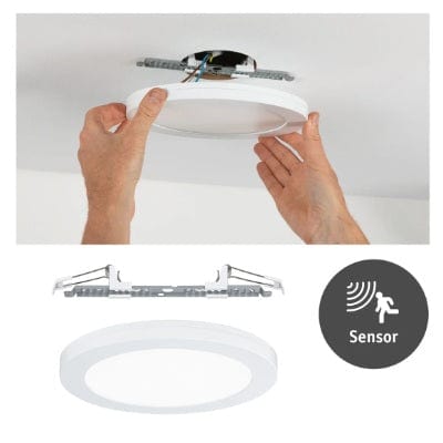 Round LED Recessed Panel 2in1 Cover-it 330mm Neutral White - White Without Motion Sensor